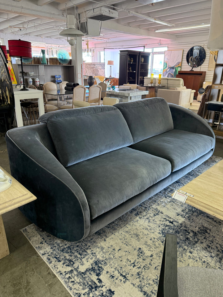 Rare Velvet sofa made by the Bentley company