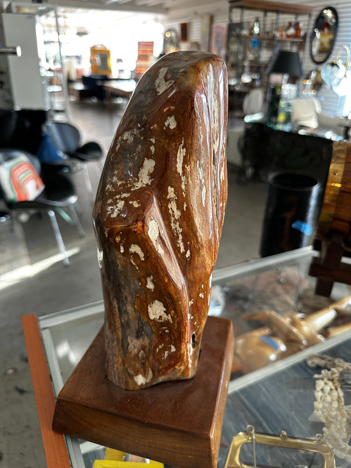 Petrified wood sculpture