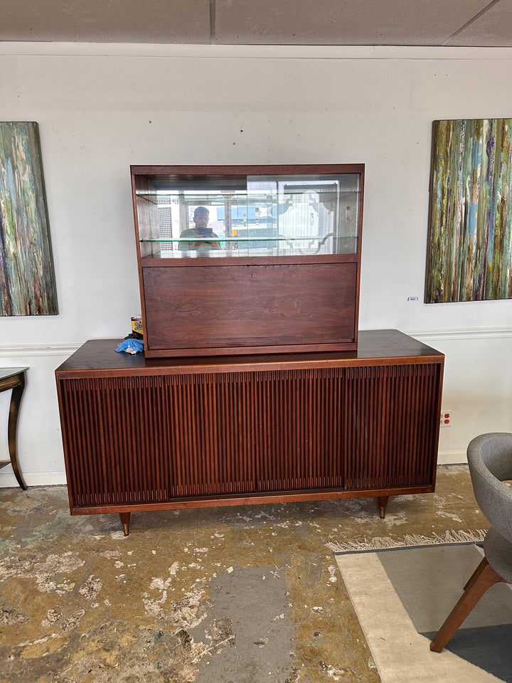 2pc MCM credenza bar