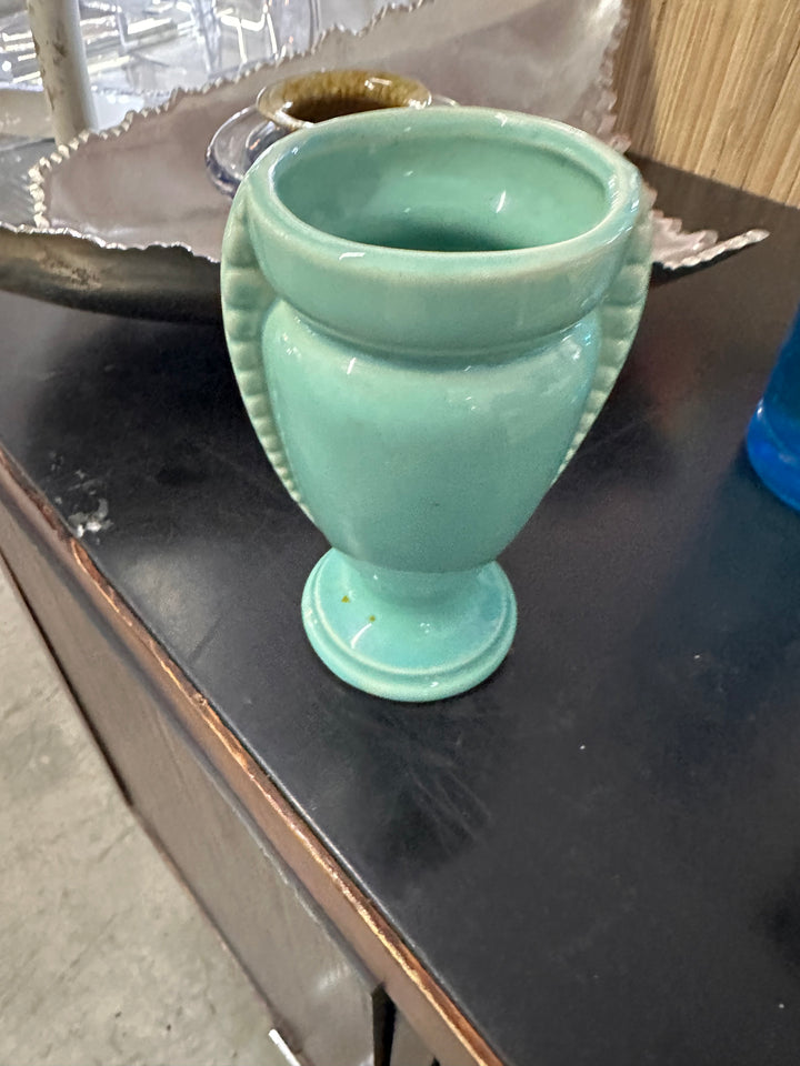 Vintage sm green vase