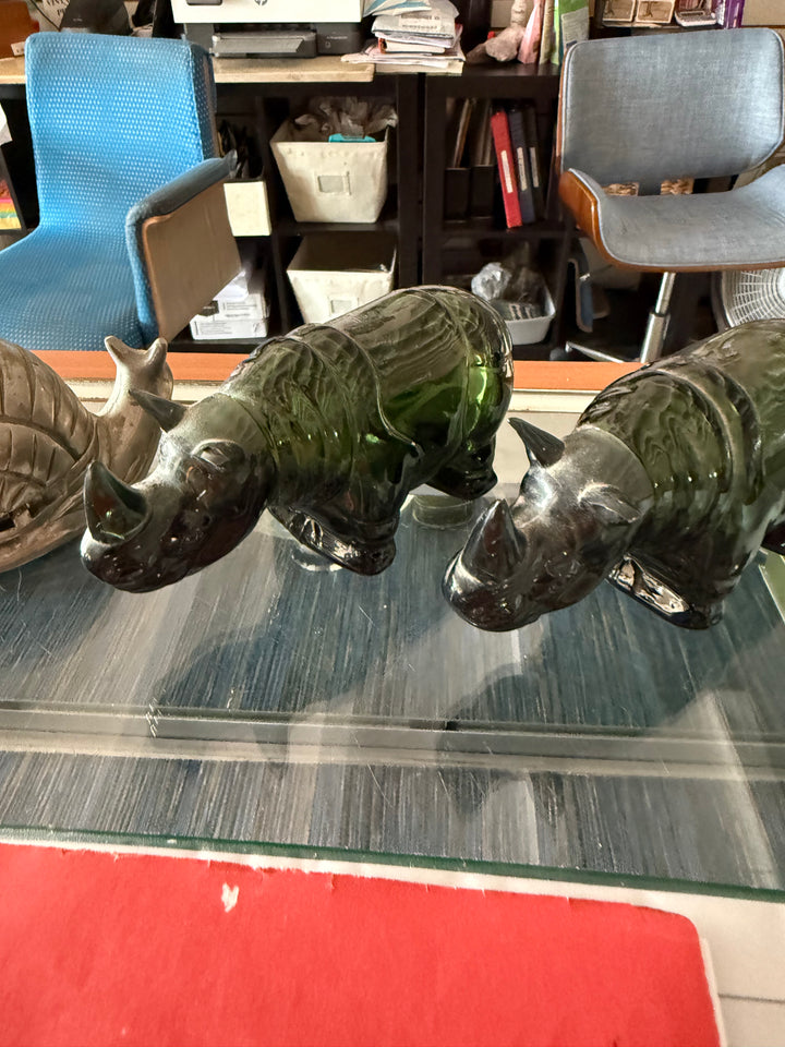 Glass Rhino bottle