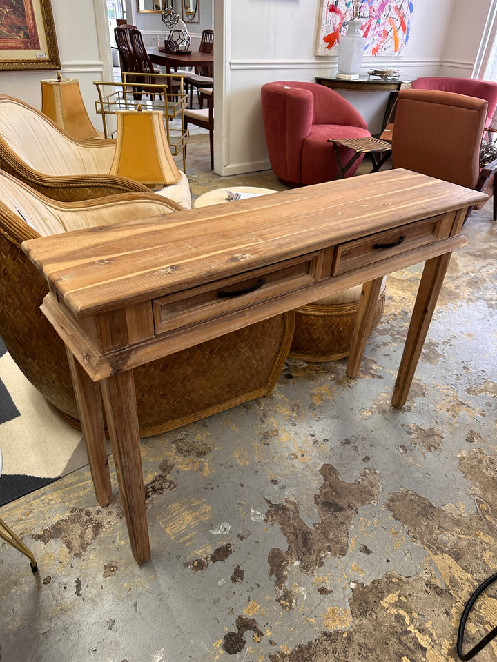 Rustic wood console &