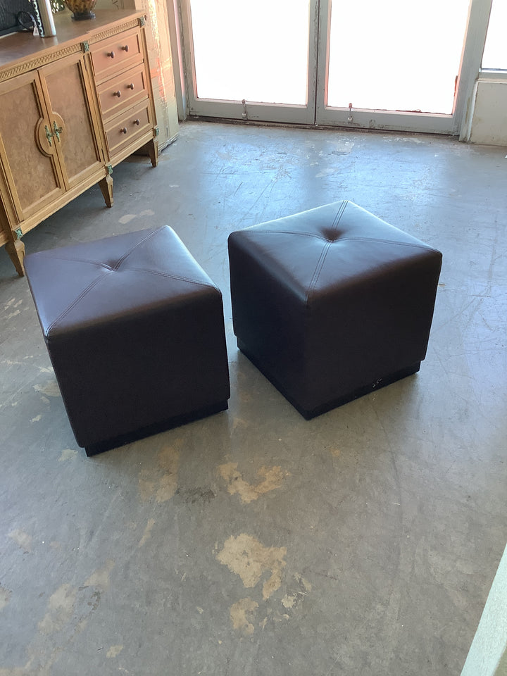 Pair of ottomans