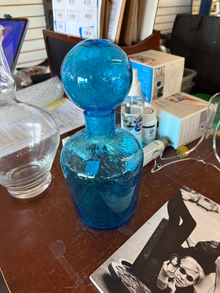 Blue Glass jar