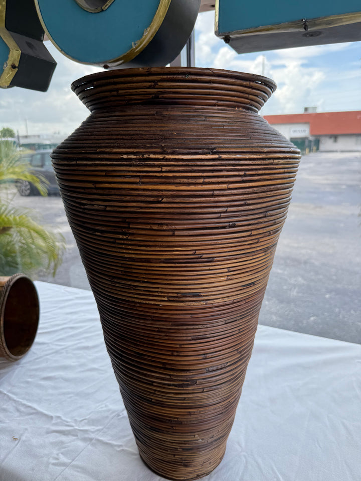 Vintage reed vase