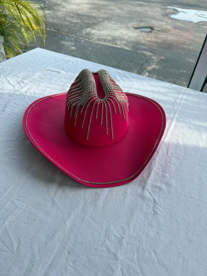 Pink Rhinestone cowboy hat