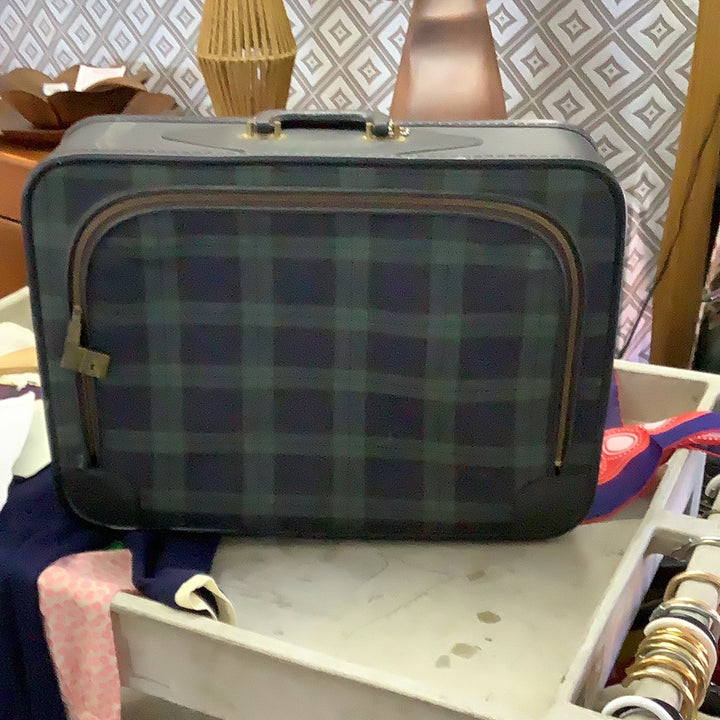 Plaid suitcase