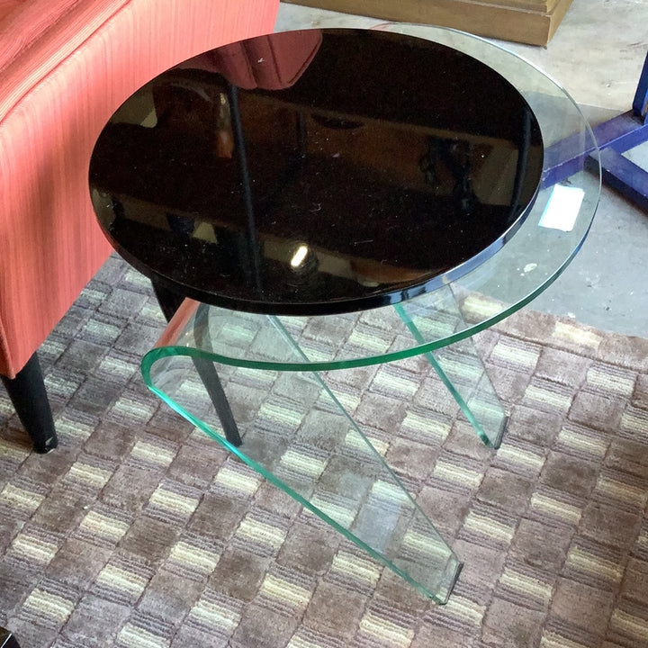 Postmodern lucite side table