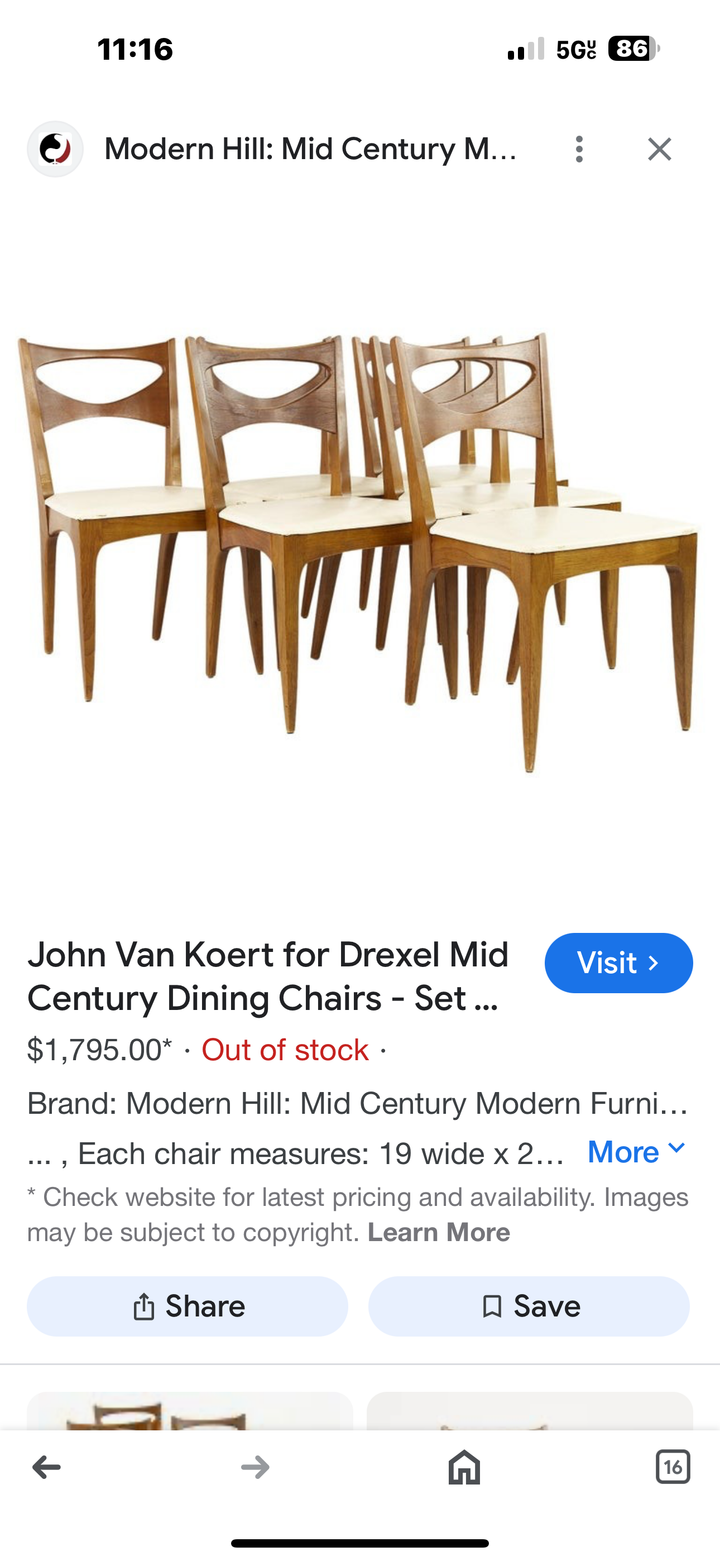 7pc Drexel Dining set