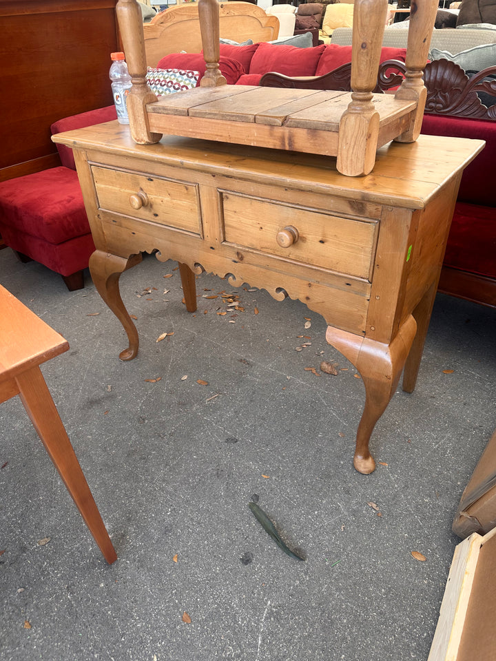 English country pine console