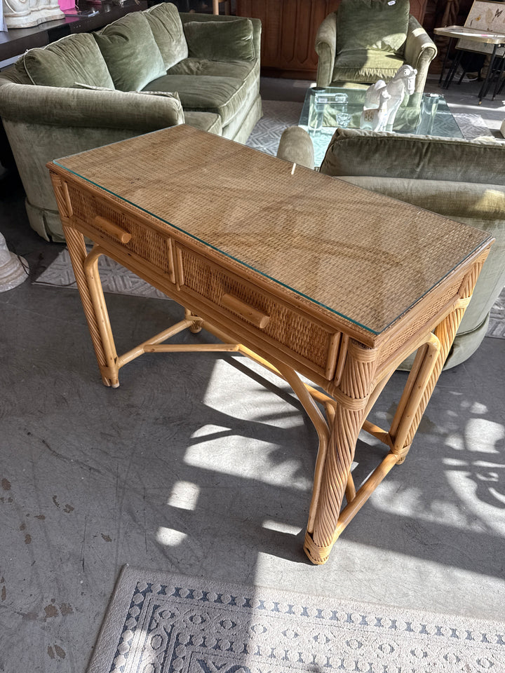 Rattan desk