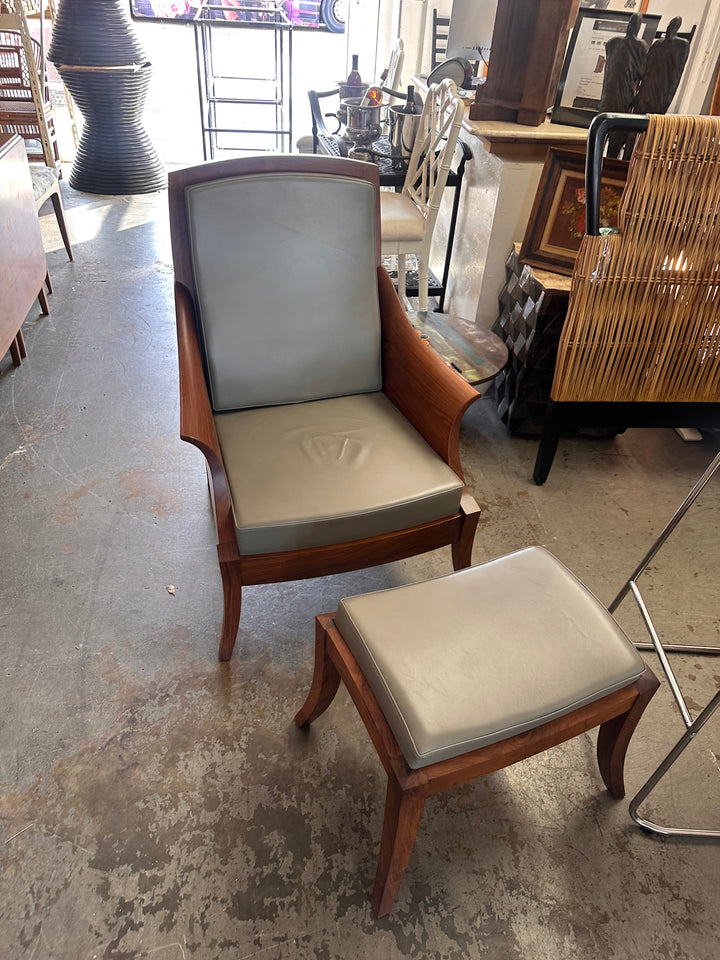 Thomas Moser chair and ottoman