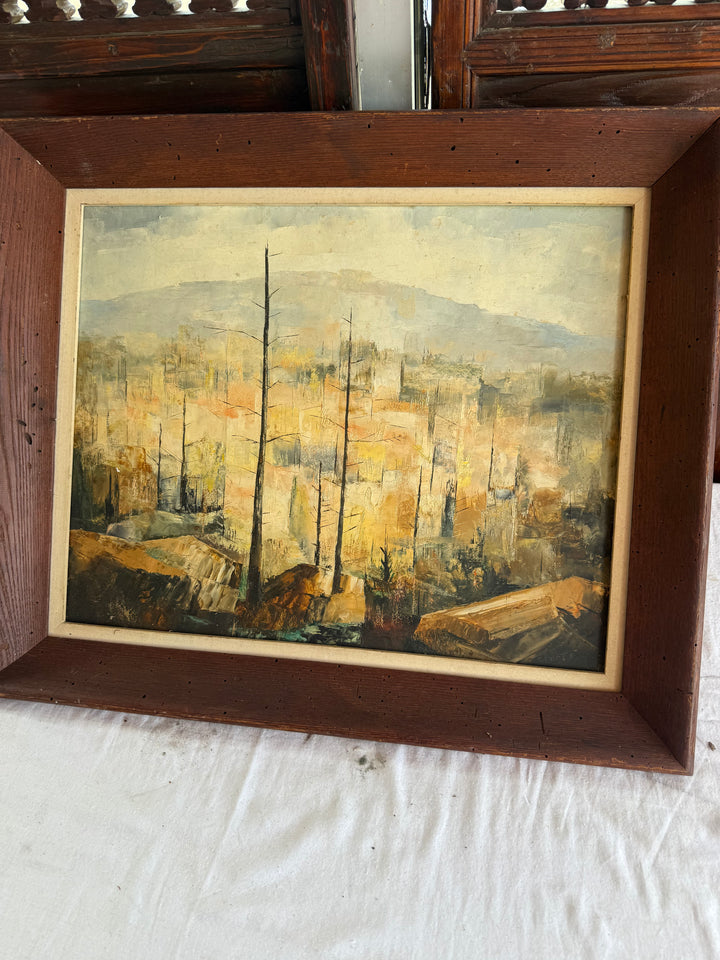 Vintage Abstract landscape