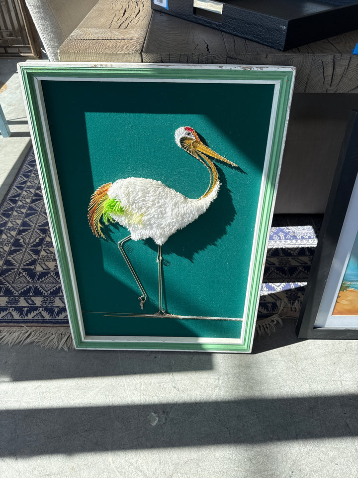Frame 3-D crane picture