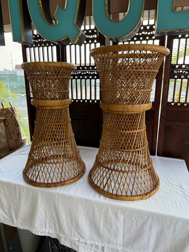 Wicker Plant stand Lg