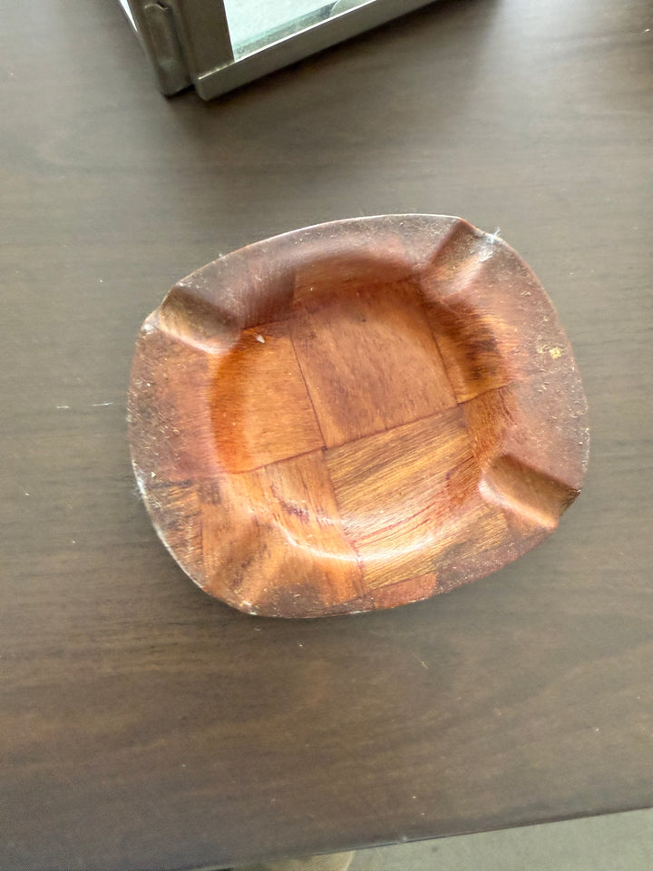 Vintage wood ashtray