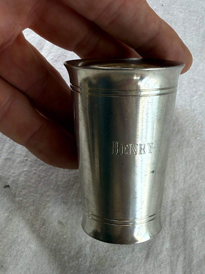 Vintage Silver cup says Henry