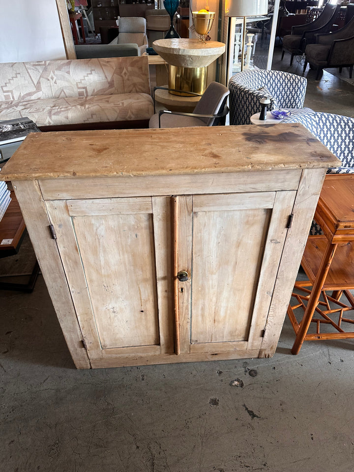 Antique shallow cabinet