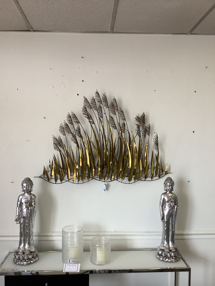 Sea Oats Brass Sculpture