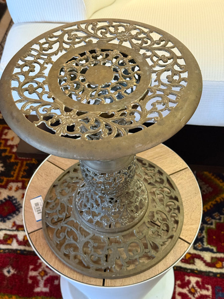 Brass pierced plant table