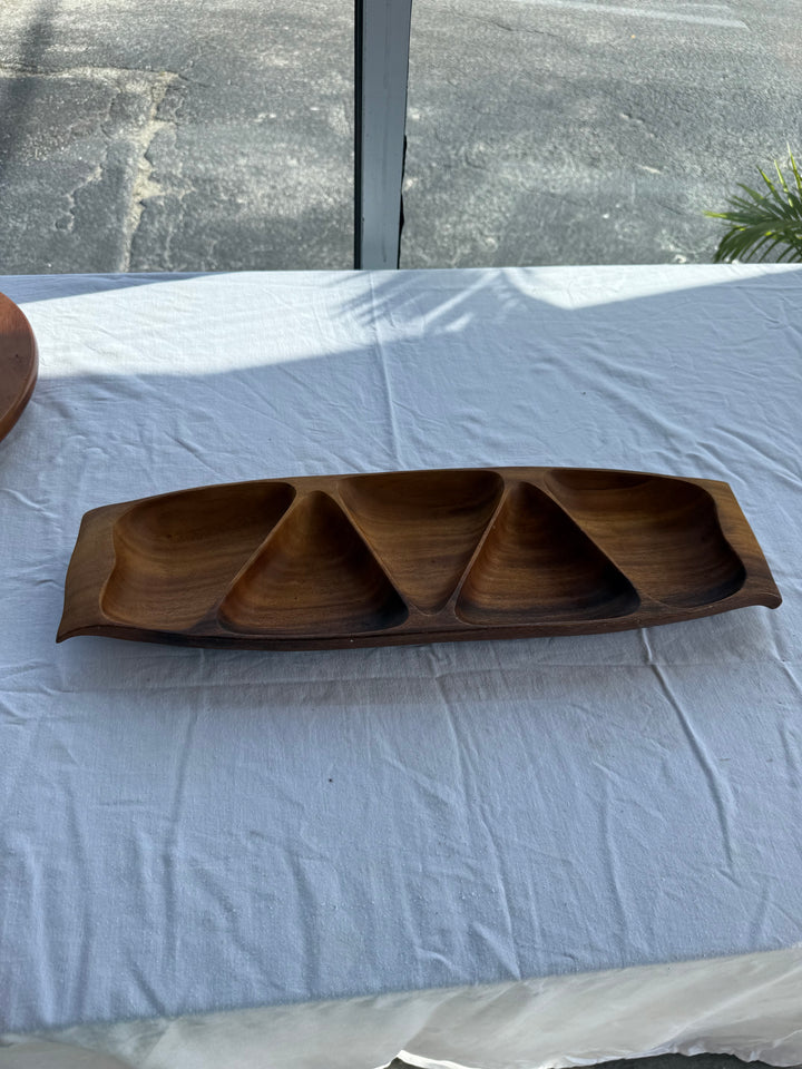 Lg wood platter