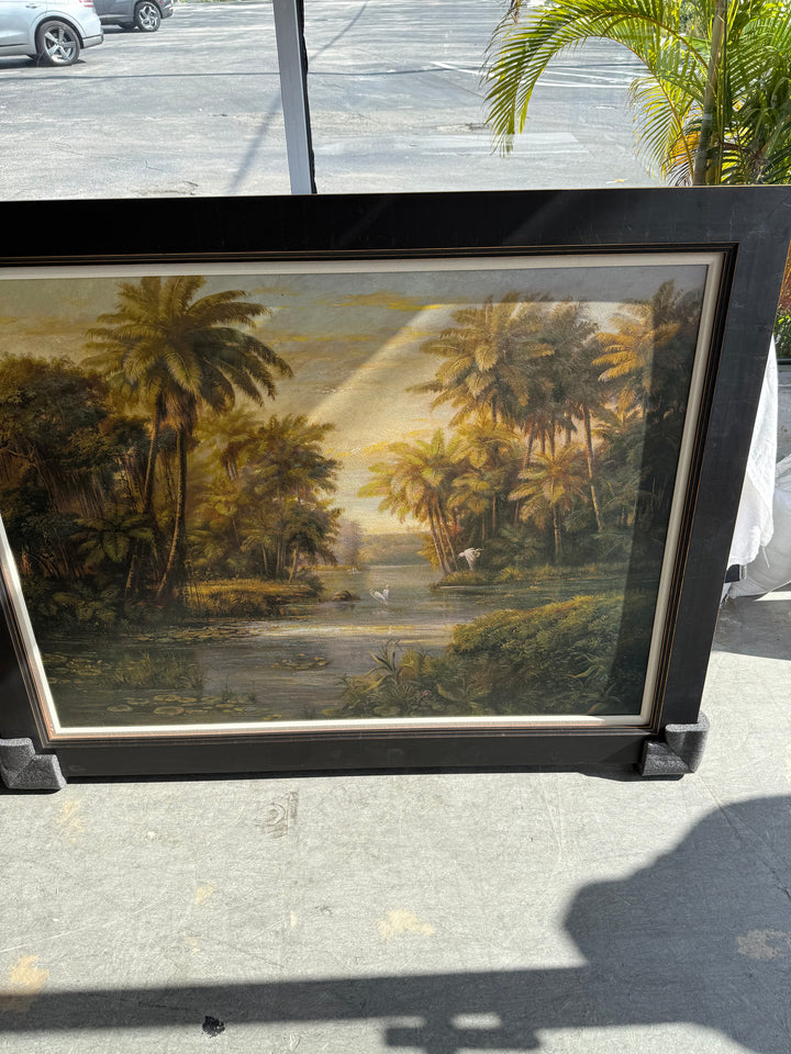 Lg Florida landscape art printed on canvas