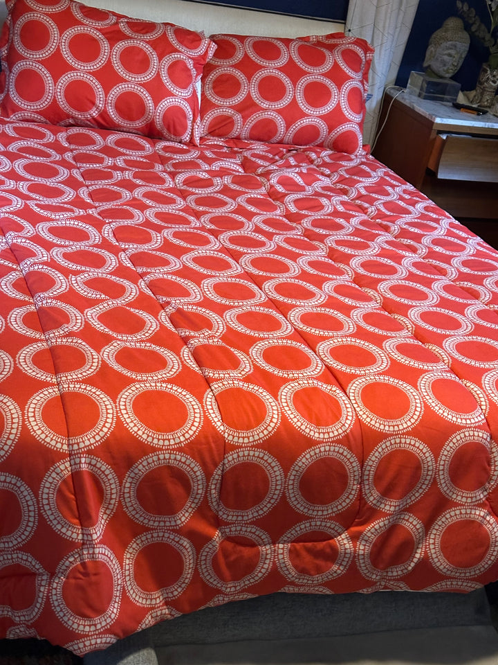 3pc Orange bed set Full/Queen