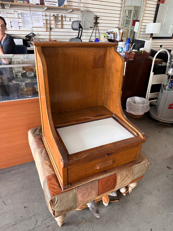 Antique register cabinet