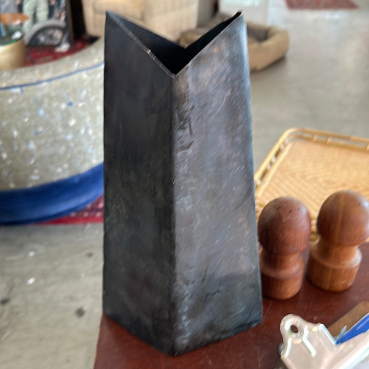 Metal vase As Is