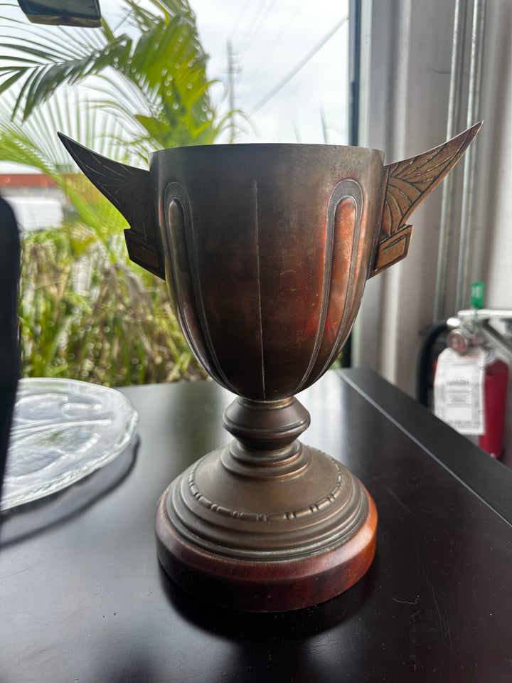 Vintage brass trophy