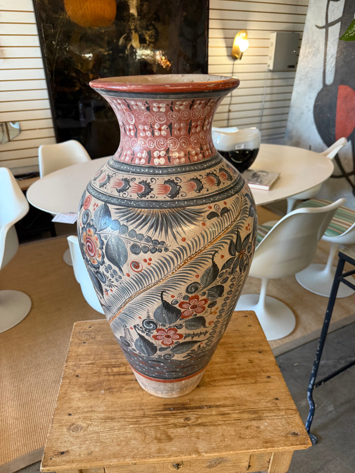 Tonala large painted vase