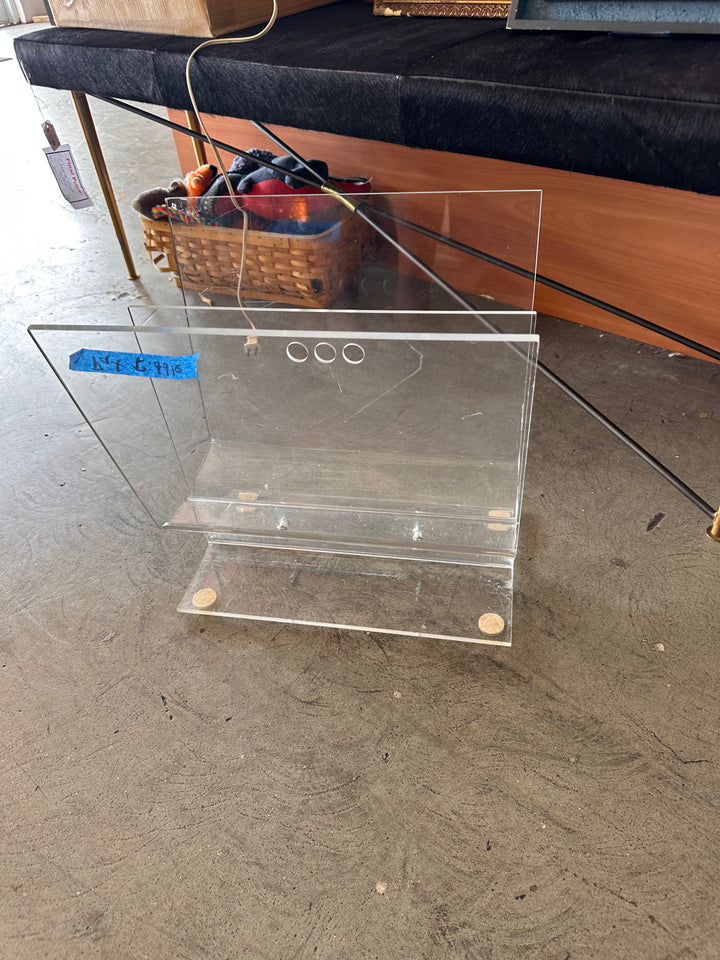 MCM Lucite Mag rack