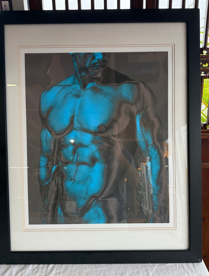 Blue Man nude art