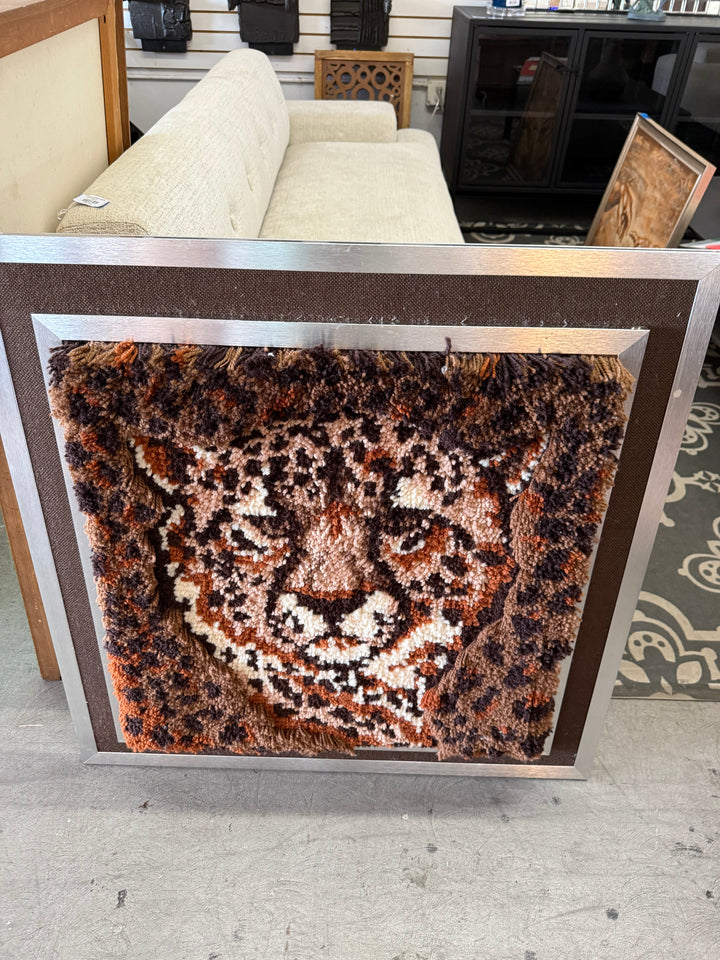 Leopard Hook rug art