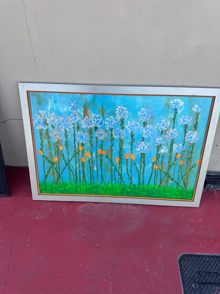 Signed floral art