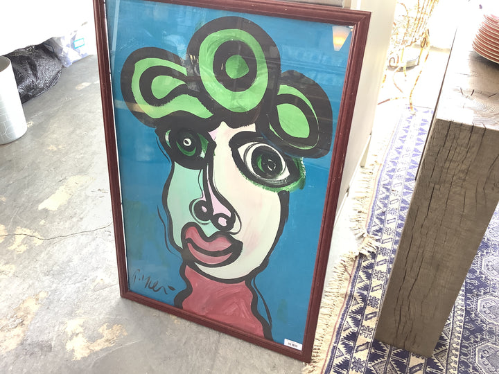 Peter Klee green hair lady