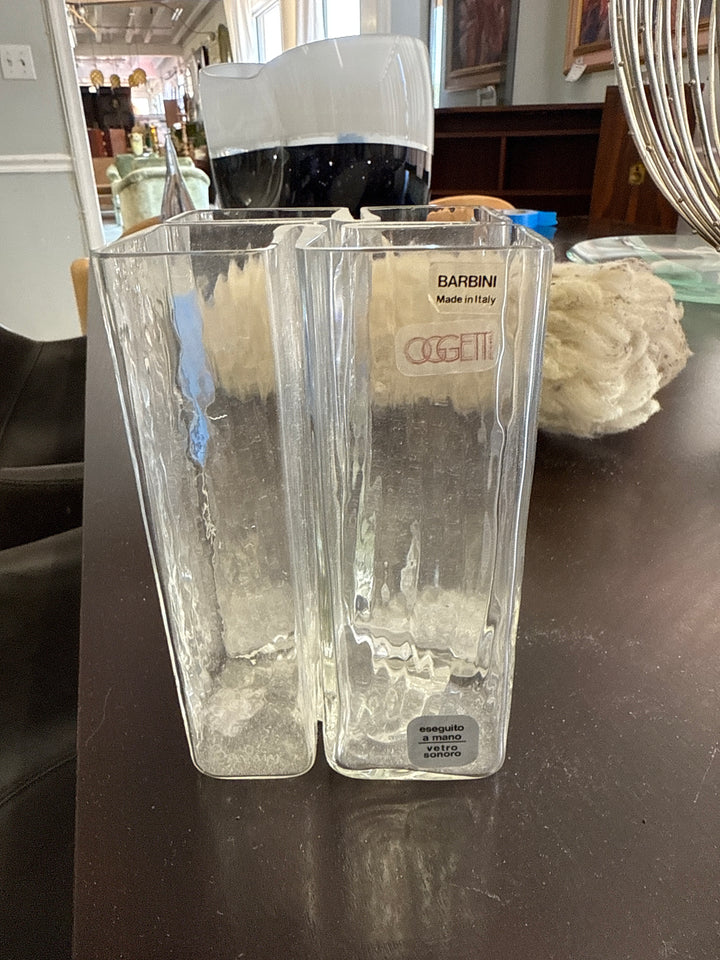 4 square Vase Barbini