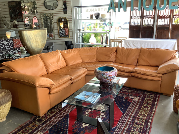 3pc Leather Sectional sofa