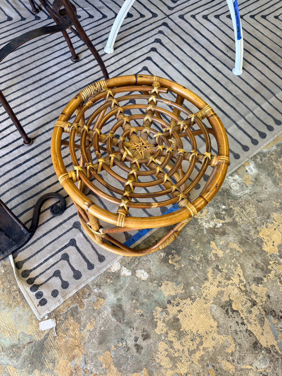 Rattan round stool – Jasper Kane Designs