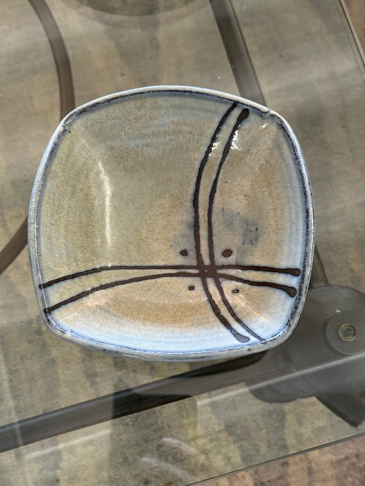 Signed pottery bowl