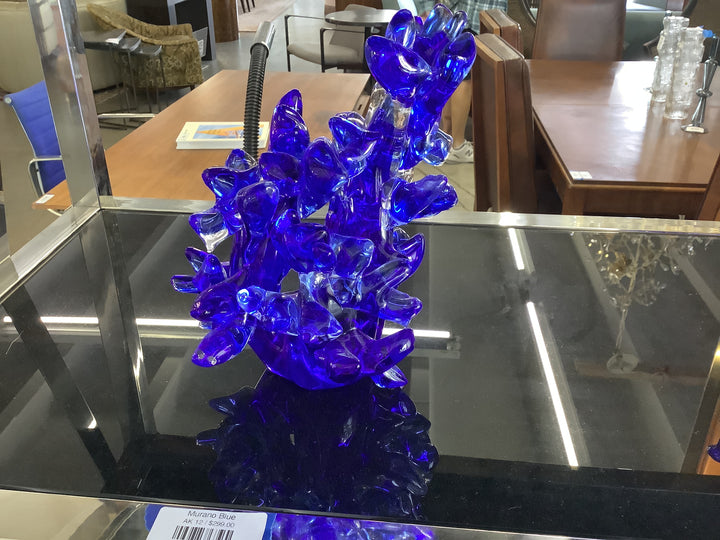 Murano Blue Coral Sculpture