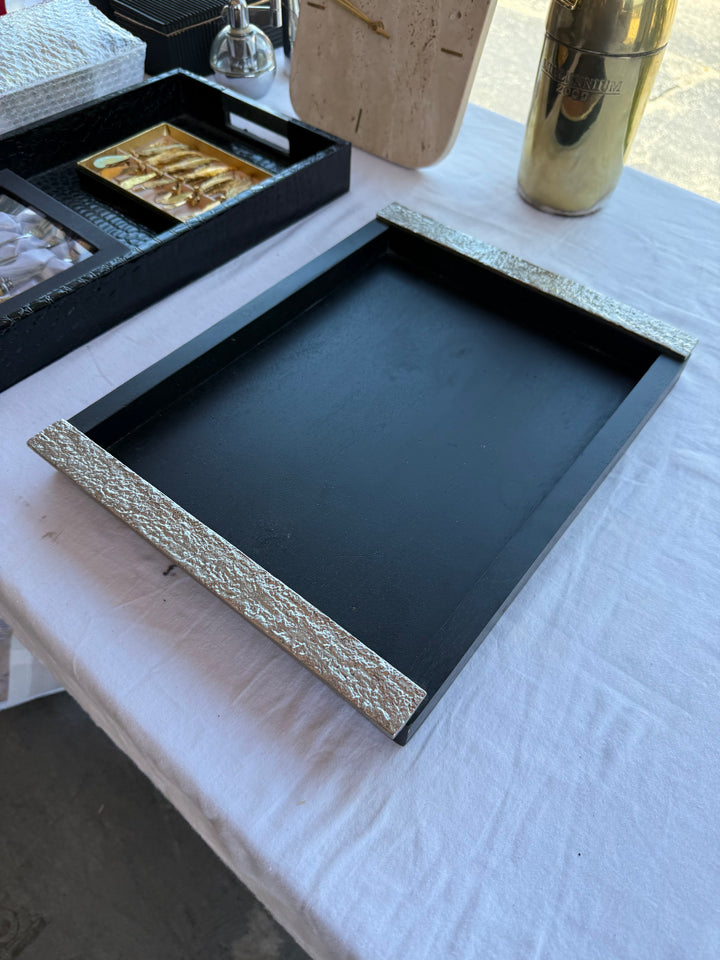 Aram Blk and silver tray