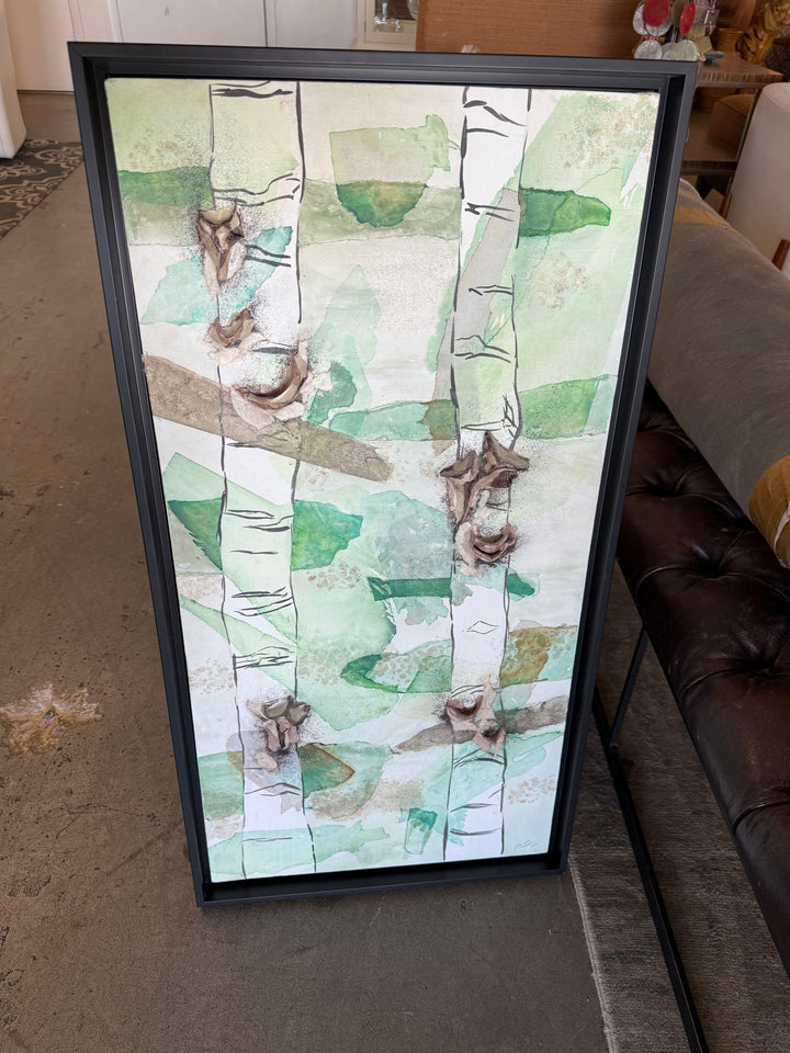 Textured 3-D bamboo original art