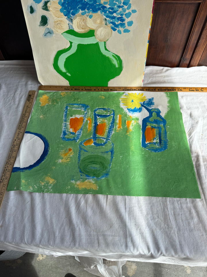 Original art work on canvas unframed sold singly