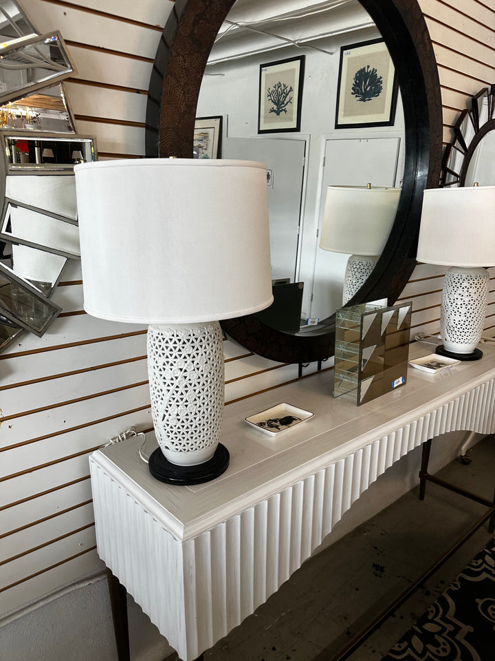 Pr Chinese de blanc lamps