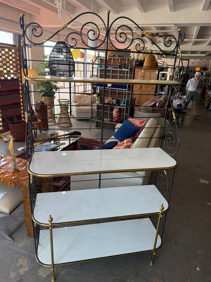 1950's Brass Bakers Rack