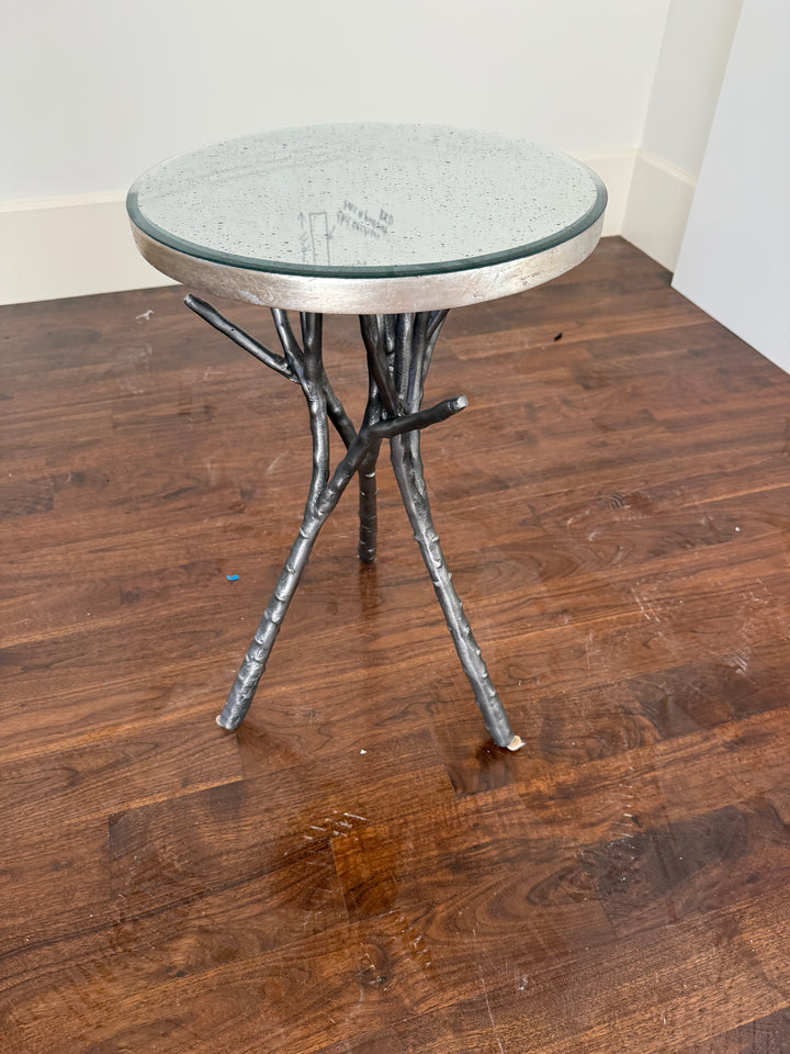 Brindille wood side table