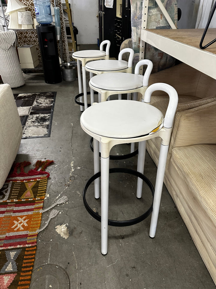 Set/4 Kartell stools As Is