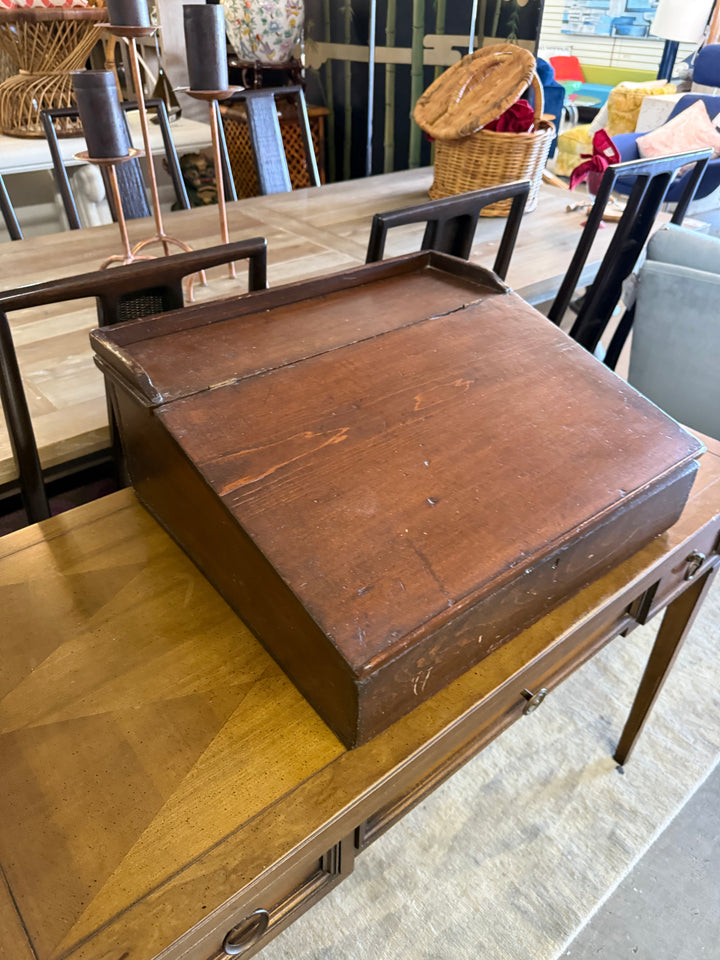 Antique traveling writing desk