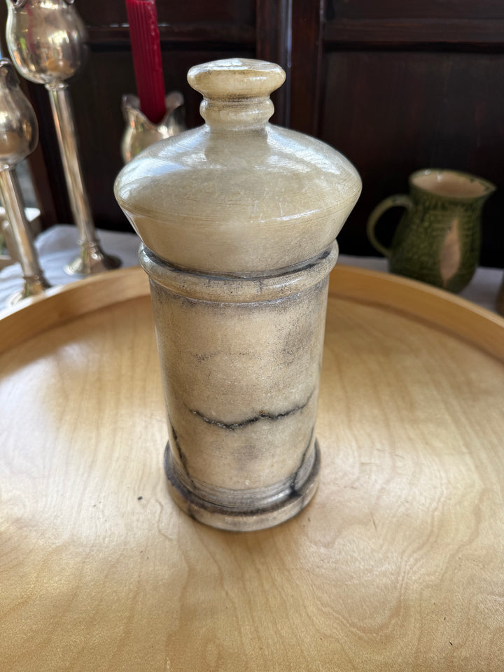 2pc Marble jar As Is
